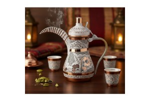 القهوة العربية والهيل: طريقة ضبط الدلة السعودية