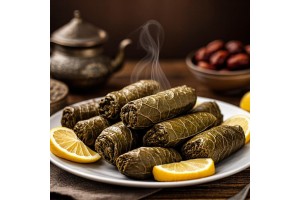 محشي ورق العنب بالبهارات السعودية: لمسة محلية لطبق شامي